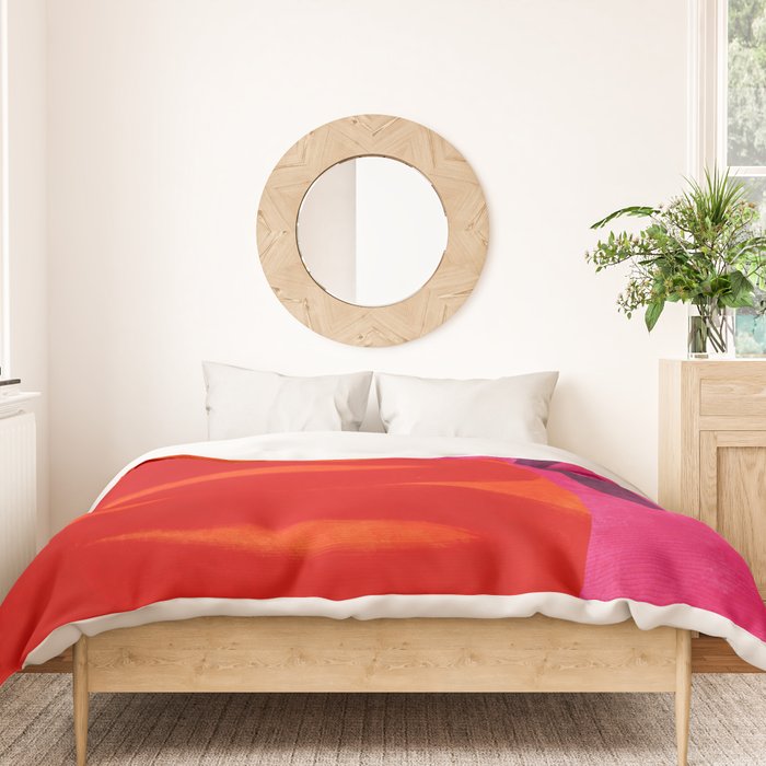relations - shapes minimal painting abstract Duvet Cover Gallery Image 3