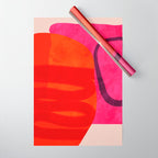 relations - shapes minimal painting abstract Wrapping Paper Gallery Image 1