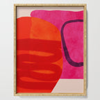 relations - shapes minimal painting abstract Serving Tray Gallery Image 1