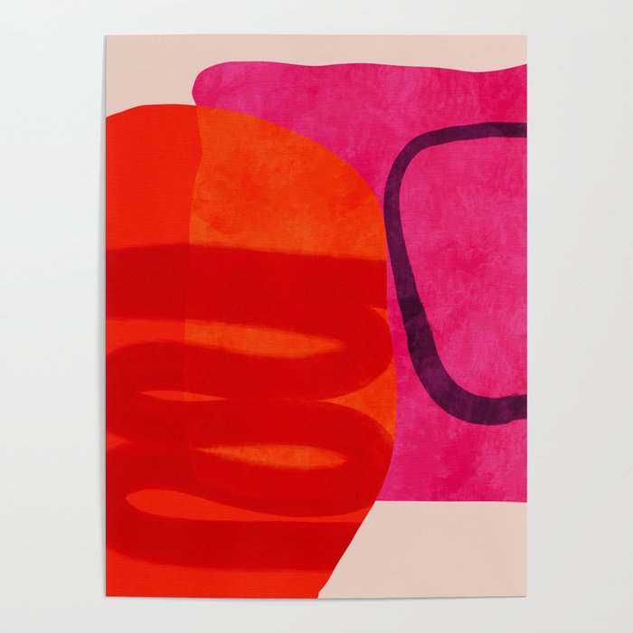 relations - shapes minimal painting abstract Poster Gallery Image 4