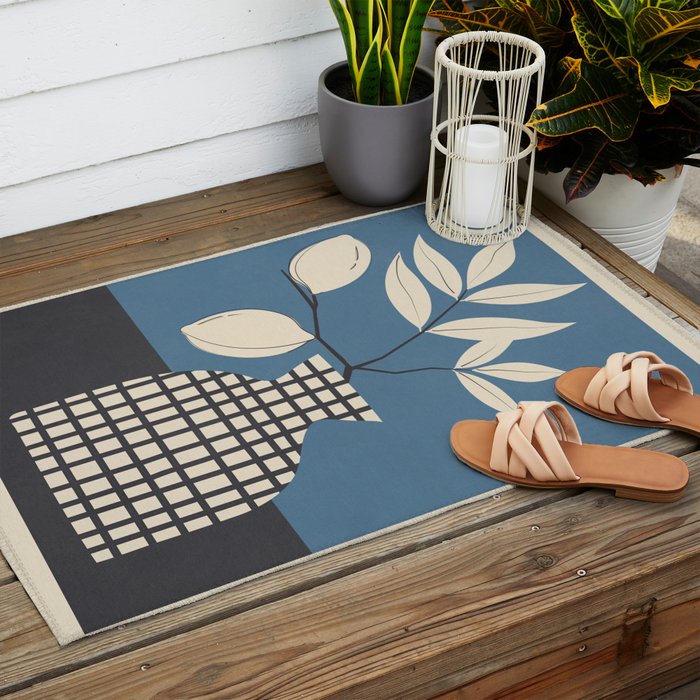 Lemon Stillness 3 Outdoor Rug Gallery Image 2
