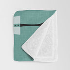 Mid Century Meow Atomic Kitty Christmas ©studioxtine Throw Blanket Gallery Image 3