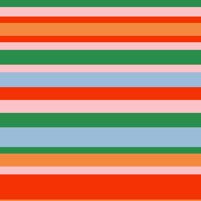 Colorful Stripes in Orange, Green, Pale Pink, and Baby Blue Coffee Mug Gallery Image 2