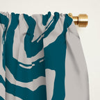 Aquamarine Brush Rivers Window Curtain Gallery Image 2