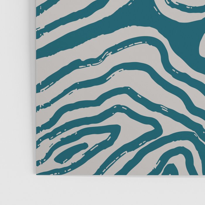 Aquamarine Brush Rivers Poster Gallery Image 3