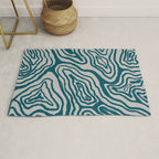 Aquamarine Brush Rivers Rug Gallery Image 1
