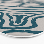 Aquamarine Brush Rivers Bath Mat Gallery Image 3