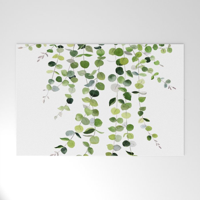 Eucalyptus Watercolor 8 Welcome Mat Gallery Image 1