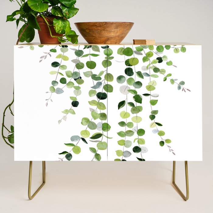 Eucalyptus Watercolor 8 Credenza Gallery Image 1
