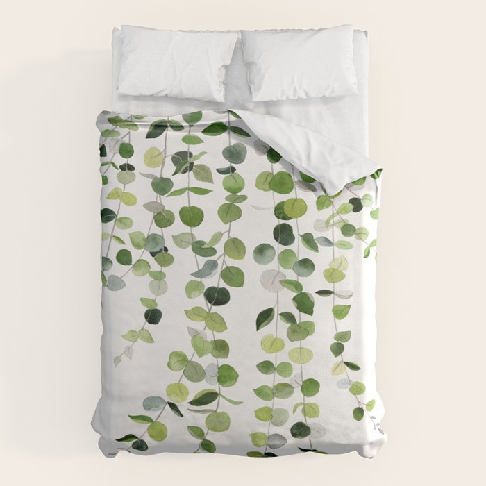 Eucalyptus Watercolor 8 Duvet Cover Gallery Image 6
