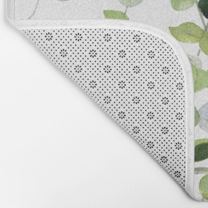 Eucalyptus Watercolor 8 Bath Mat Gallery Image 2
