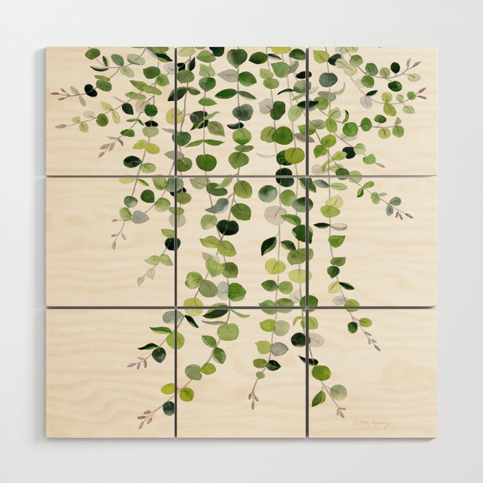 Eucalyptus Watercolor 8 Wood Wall Art Gallery Image 1