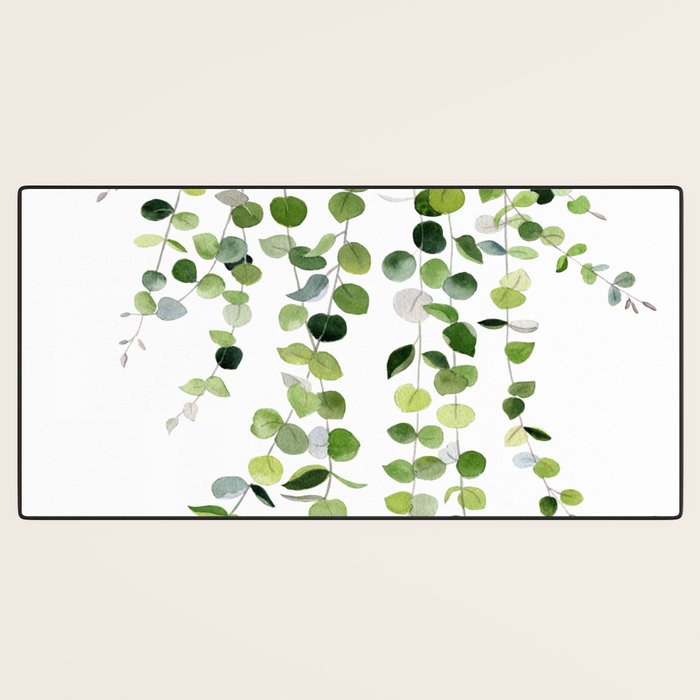 Eucalyptus Watercolor 8 Desk Mat Gallery Image 3