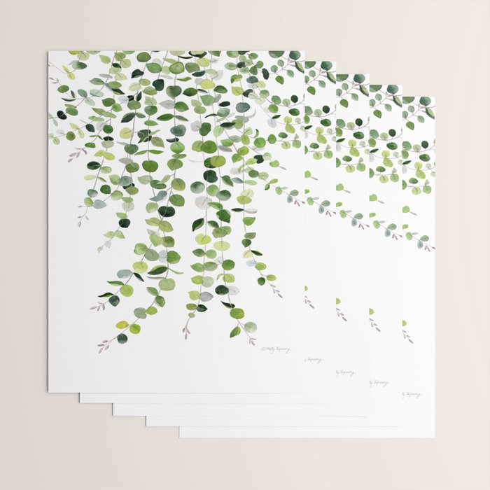 Eucalyptus Watercolor 8 Wrapping Paper Gallery Image 3