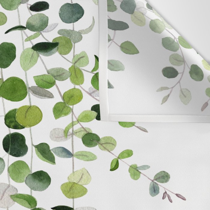 Eucalyptus Watercolor 8 Wall Tapestry Gallery Image 3