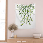 Eucalyptus Watercolor 8 Wall Tapestry Gallery Image 2