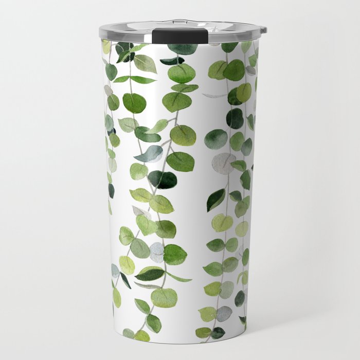 Eucalyptus Watercolor 8 Travel Mug Gallery Image 1
