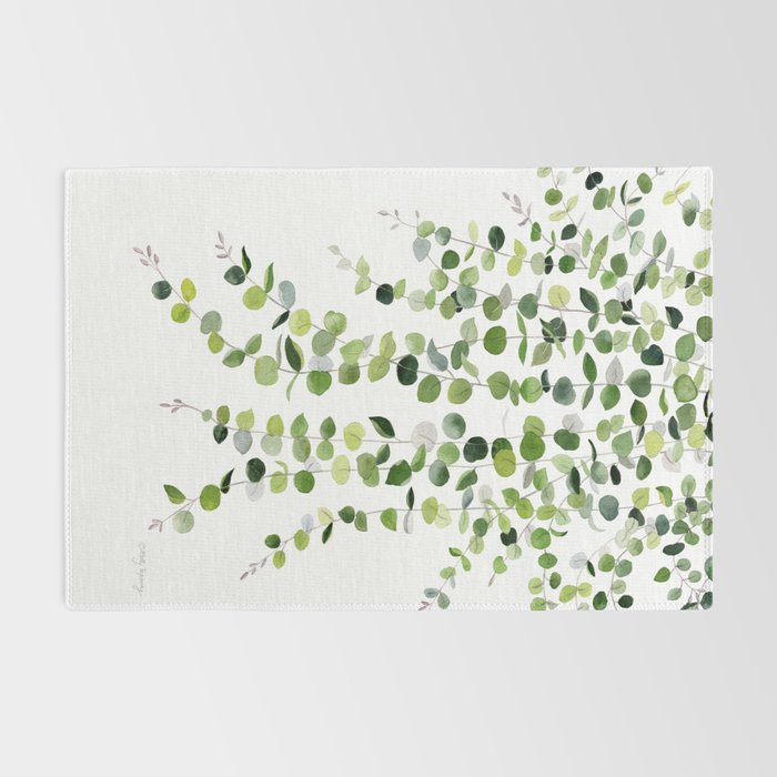 Eucalyptus Watercolor 8 Rug Gallery Image 2