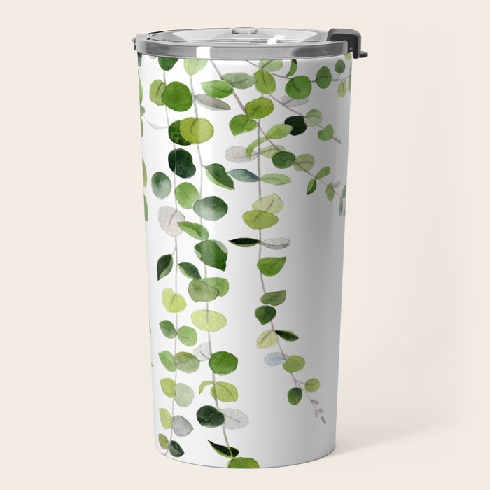 Eucalyptus Watercolor 8 Travel Mug Gallery Image 2