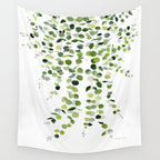 Eucalyptus Watercolor 8 Wall Tapestry Gallery Image 4