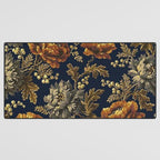 William Morris Poppy Textile Floral Tapestry Pattern Desk Mat Gallery Image 3