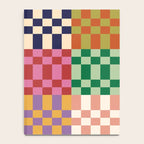 Retro 70s Colorful Patchwork Checkerboard Notebook Gallery Image 4