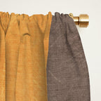 Modern Geometric Terra Beige Mustard Abstract Window Curtain Gallery Image 2
