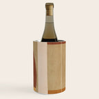 Modern Geometric Terra Beige Mustard Abstract Wine Chiller Gallery Image 1
