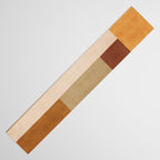 Modern Geometric Terra Beige Mustard Abstract Table Runner Gallery Image 3