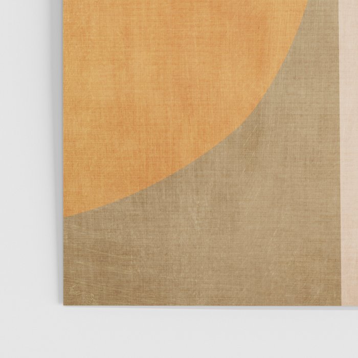 Modern Geometric Terra Beige Mustard Abstract Poster Gallery Image 3