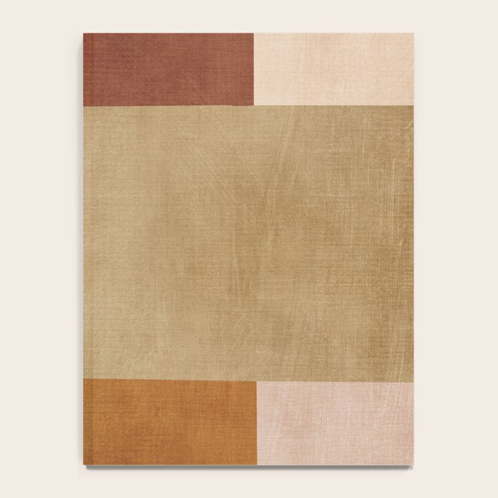 Modern Geometric Terra Beige Mustard Abstract Notebook Gallery Image 4