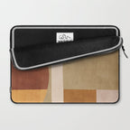 Modern Geometric Terra Beige Mustard Abstract Laptop Sleeve Gallery Image 2