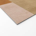 Modern Geometric Terra Beige Mustard Abstract Welcome Mat Gallery Image 2