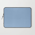 Blue Bell light pastel solid color Laptop Sleeve Gallery Image 1