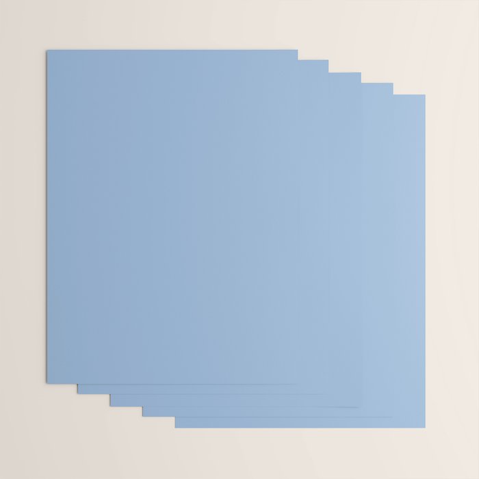 Blue Bell light pastel solid color Wrapping Paper Gallery Image 3
