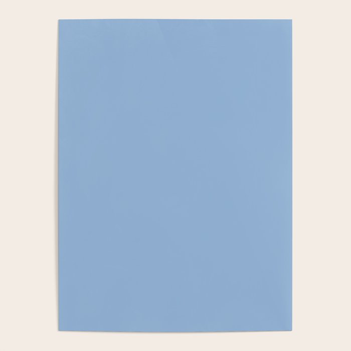 Blue Bell light pastel solid color Poster Gallery Image 4