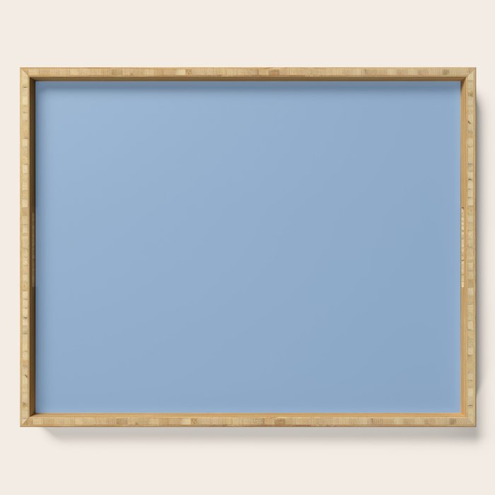 Blue Bell light pastel solid color Serving Tray Gallery Image 1