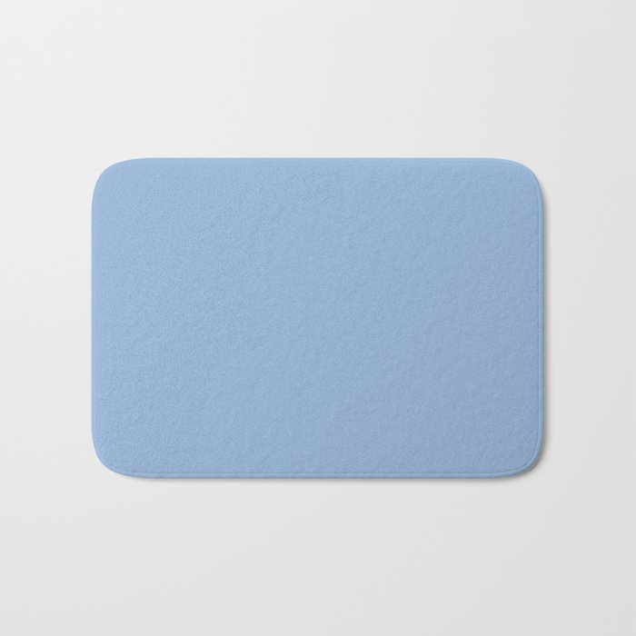Blue Bell light pastel solid color Bath Mat Gallery Image 1
