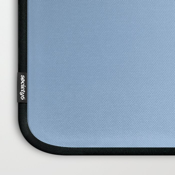Blue Bell light pastel solid color Laptop Sleeve Gallery Image 3