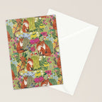 fox pattern Stationery Card Gallery Image 2