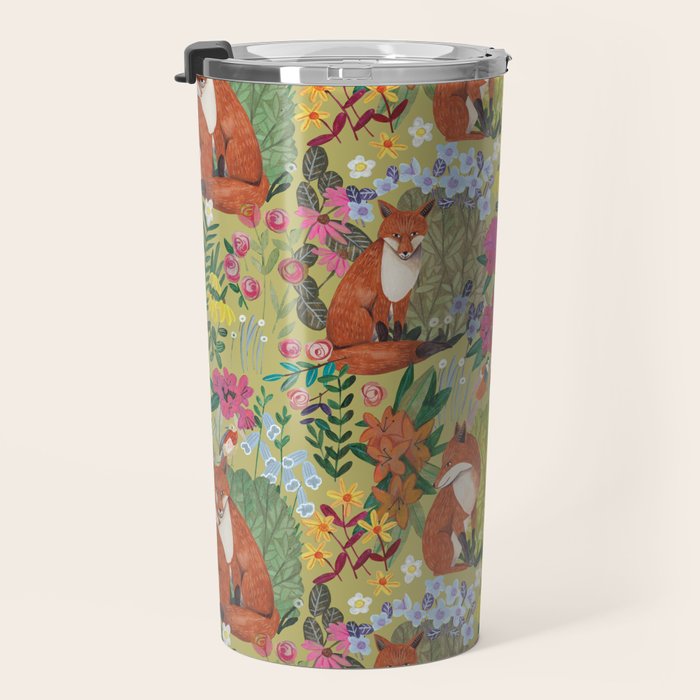fox pattern Travel Mug Gallery Image 3