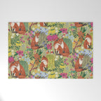 fox pattern Welcome Mat Gallery Image 1