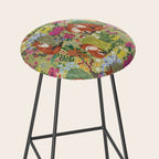 fox pattern Stool Gallery Image 2