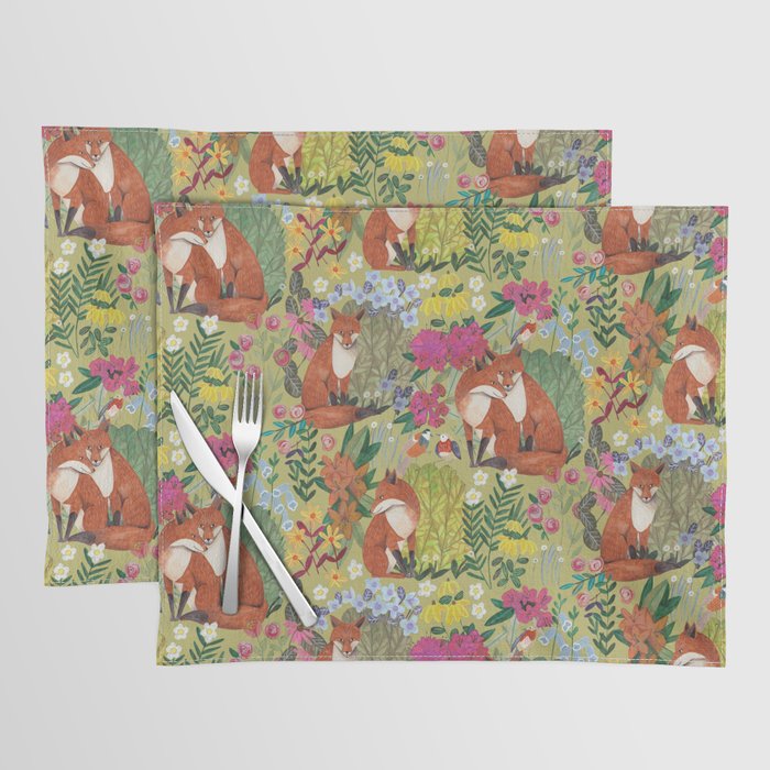 fox pattern Placemat Gallery Image 1