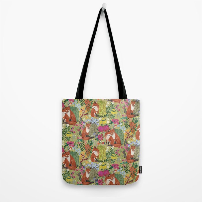 fox pattern Tote Bag Gallery Image 2