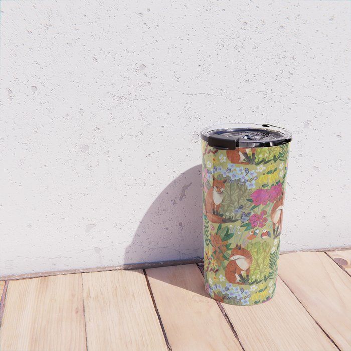 fox pattern Travel Mug Gallery Image 4