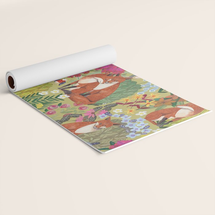 fox pattern Yoga Mat Gallery Image 2