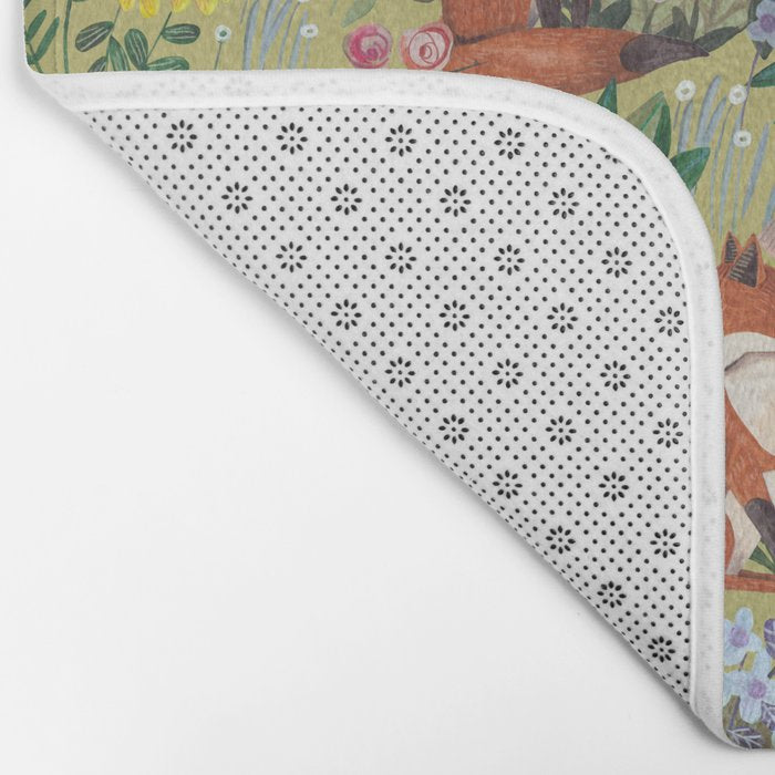 fox pattern Bath Mat Gallery Image 2