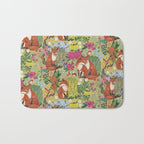 fox pattern Bath Mat Gallery Image 1