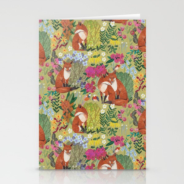fox pattern Stationery Card Gallery Image 2